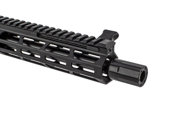 Blast Diffuser on Foxtrot Mike AR 9mm 8.5-inch complete upper with M-LOK Rail